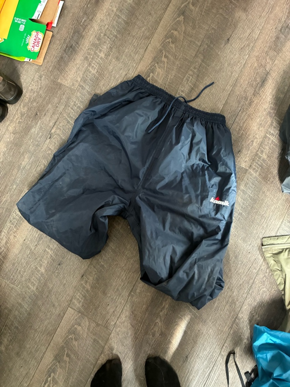 Kamik Dark Blue Nylon Drawstring Pants
